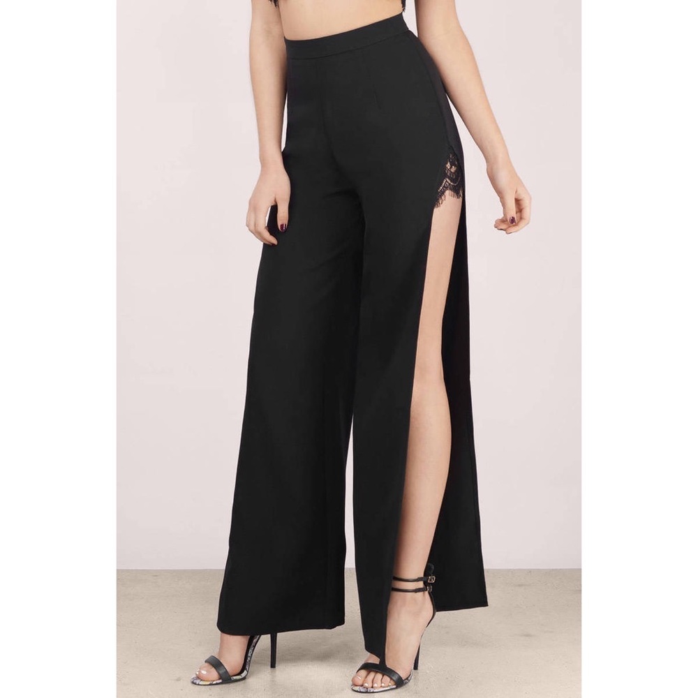 Tobi Juliet Eyelash Lace Slip Pants Set - Picture 2 of 4